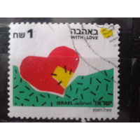 Израиль 1990 Заштопанное сердце Михель-5,0 евро гаш