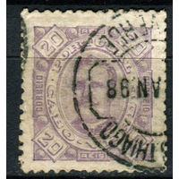 Португальские колонии - Кабо-Верде - 1894/1895 - Король Карлуш I 20R перф. 11 1/2 - [Mi.28] - 1 марка. Гашеная.  (Лот 94AN)