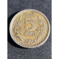 Индия 5 рупии 1998
