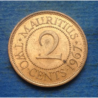 Маврикий Британская колония 2 цента 1967