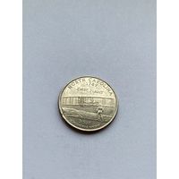 25 центов 2001 г. Северная Каролина, США
