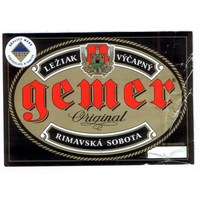 Этикетка пива Gemer Чехия б/у Ф351