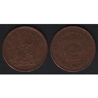 Ironbridge Gorge Museum Token -- Farthing 1987 тип2 (21мм3,89гр) (f0