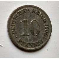 Германия 10 пфеннигов, 1900 D - Мюнхен 2-1-30