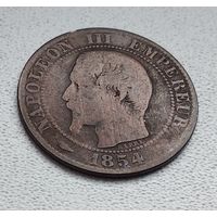 Франция 5 сантимов, 1854 "W" - Лилль 8-7-13