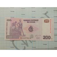 200 франков Конго
