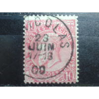 Бельгия 1900 Король Леопольд 2  10 сантимов