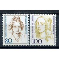 Германия - 1994г. - Известные женщины в немецкой истории - полная серия, MNH [Mi 1755-1756] - 2 марки