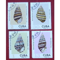 Куба. Раковины. ( 4 марки ) 1973 года. 7-14.