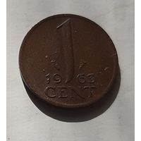 1 цент 1963 г. Нидерланды