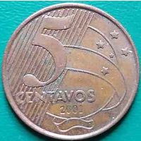Бразилия 5 сентаво 2001
