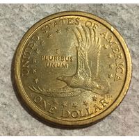 1 доллар США 2000 год Сакагавея Парящий орел с рубля!