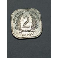 Карибы 2  цента 1997 года .