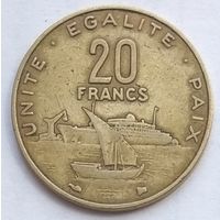 Джибути 20 франков 1999 г.