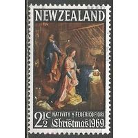 Новая Зеландия. Рождество. 1969г. Mi#509.