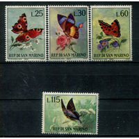 Сан-Марино - 1963г. - бабочки - 4 марки - MNH. Без МЦ!