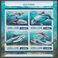 2017 Сьерра-Леоне 8545-8548KL Морская фауна - Дельфины 11,00 евро