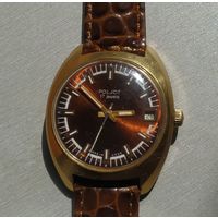 Часы наручные мужские "POLJOT",2614-2Н, 17 камней, позолота 10мкм 750 пробы,1МЧЗ, Made in USSR