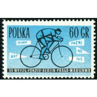 Международный велоспорт Польша 1962 год 1 марка