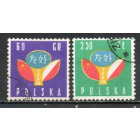 Дружба Китай - Польша 1959 год серия из 2-х марок