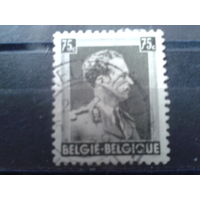 Бельгия 1938 Король Леопольд 3  75 сантимов