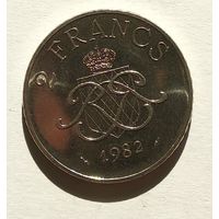 Монако 2 франка, 1982 5-5-7