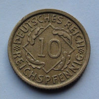 Германия - Веймарская республика 10 рейхсфеннигов. 1929. A