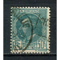 Франция - 1933 - Аристид Бриан - политик 30С - [Mi.287] - 1 марка. Гашеная.  (Лот 57DL)