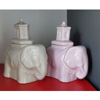 Слон керамика фарфор для хранения чая