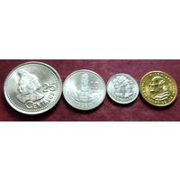 Гватемала набор из 4-х монет 25,10,5,1 сентаво 1995-1996 гг.