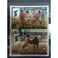 Корея 1990, футбол, сцепка 2 марки