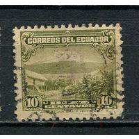 Эквадор - 1934/1946 - Гора Чимборасо 10С - [Mi.321] - 1 марка. Гашеная.  (LOT EZ46)-T10P23