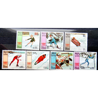 Олимпийские игры в Калгари Кампучия 1987 год серия из 7 марок спорт