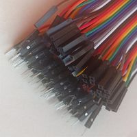 Кабель Dupont. 20 см. Для Arduino и ESP. Провода дюпонт 24AWG. Мама-папа. Розетка, гнездо - штекер, вилка