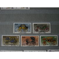 Транспорт, кареты, ГДР, 1976, марки