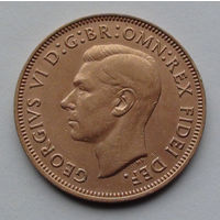 Великобритания пол пенни. 1952