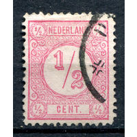 Нидерланды - 1876-1894гг. - 1/2 с - 1 марка - гашёная. Без МЦ!