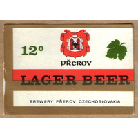 Этикетка пива Lager beer Чехия Е482