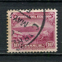 Эквадор - 1934/1946 - Гора Чимборасо 10С - [Mi.A322] - 1 марка. Гашеная.  (LOT EZ47)-T10P23