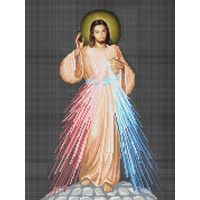 Картина для вышивки бисером " Иисус, уповаю на тебя"