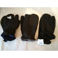 Лот - 3 пары рукавиц,трехпалые, шерсть, Accent