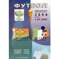 Программа Беларусь - Италия. Чемпионат мира 2006.