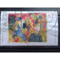 Германия 1993 живопись Г. Гроша Михель-1,0 евро гаш.