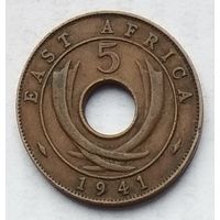 Британская Восточная Африка 5 центов 1941 г.