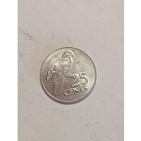 Сейшелы 25 центов 2000 года .