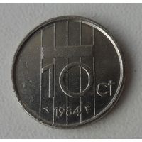10 центов Нидерланды 1984 г.в.