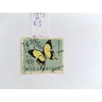 Мозамбик 1953 бабочка