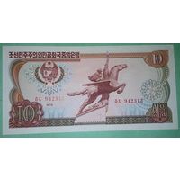 Банкнота 10 won Северная Корея 1978 г.
