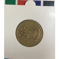Германия 50 евроцентов 2002 A в холдере