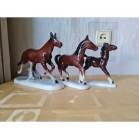 Статуэтки 3 лошади